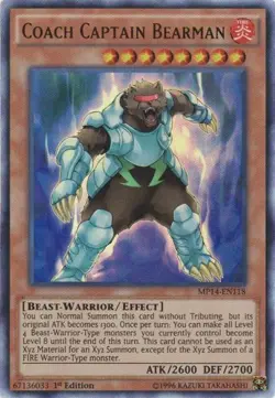 Coach Captain Bearman - MP14-EN118 - Ultra Rare - 1st Edition - Lightly Played - - Image 1