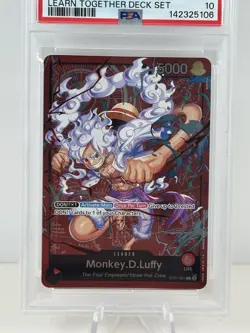 One Piece Monkey D Luffy ST21-001 Learn Together Deck Set- PSA 10 English - Image 2