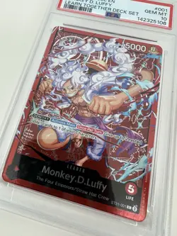 One Piece Monkey D Luffy ST21-001 Learn Together Deck Set- PSA 10 English - Image 3