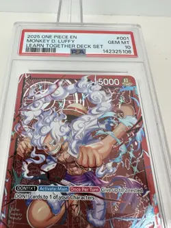 One Piece Monkey D Luffy ST21-001 Learn Together Deck Set- PSA 10 English - Image 5