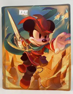 Disney Lorcana 80 Pocket Trading Card Binder f/Mickey Mouse (B248) - Image 1