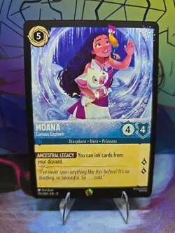 Lorcana Moana Curious Explorer Legendary Non Foil 155/204 - Image 1