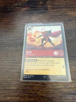 Disney Lorcana Raya Fierce Protector 121/204 Ursula's Return FOIL MINT - Image 1