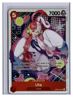 Uta EB03-003 SR ONE PIECE Tcg Card Game NM RED - Image 1