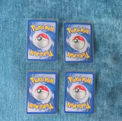 Pokemon TCG Poliwag Base Set 59/102 Italian Lot of 4 Cards Wizards 1999 - Image 2