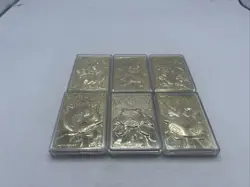 1999 Burger King Pokemon Gold Plated Trading Card Charizard Pikachu Mewtwo - Image 1