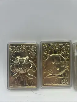 1999 Burger King Pokemon Gold Plated Trading Card Charizard Pikachu Mewtwo - Image 4