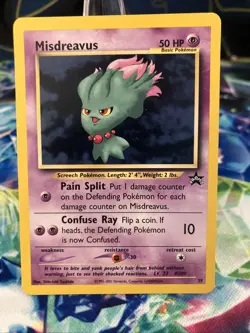 Pokemon TCG Misdreavus 39/53 WOTC Black Star Promo Regular Card - Image 1