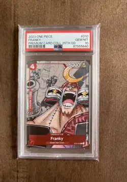 One Piece Franky Premium Card Collection 25th Anniversary ST01 #010 PSA 10 - Image 1
