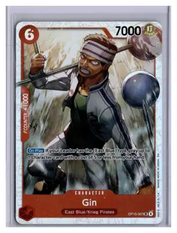 Gin SR OP15-007 ENGLISH ONE PIECE Card Adventure on KAMI’s Island - NM - Image 1