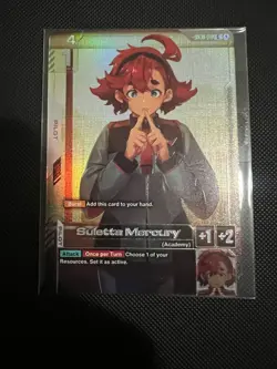 Gundam Card Game Suletta Mercury New Type Challenge Top 4 promo Sealed - Image 1