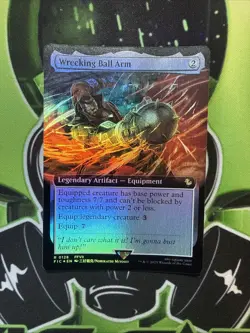MTG - Wrecking Ball Arm - FOIL Extended Art - Final Fantasy - FIC 0128- NM - Image 1