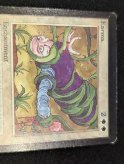 Karma - Beta - Uncommon - LP - MTG - Magic the Gathering - White - Enchant - Image 3