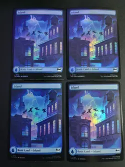 Island 0192 (X4 Foil) Land MTG Ninja Turtles - Image 1