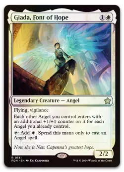 Giada, Font of Hope #141 (Foil) (NM) Foundations FDN Magic MTG - Image 1