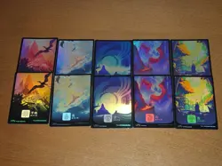 FOIL Lands lot Lost Caverns Of Ixalan (Full Art) Japanese x10 mtg SP,MP [FC] B - Image 1