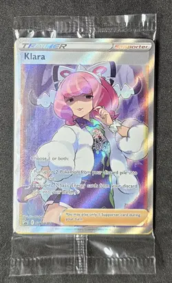 Pokemon KLARA Trainer Full Art Black Star Promo #SWSH302 SEALED - Image 1