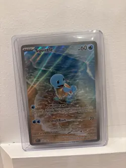 Pokemon Squirtle Illustration Rare Holo 170/165 Scarlet & Violet 151 60 HP - Image 1