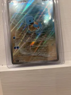 Pokemon Squirtle Illustration Rare Holo 170/165 Scarlet & Violet 151 60 HP - Image 2