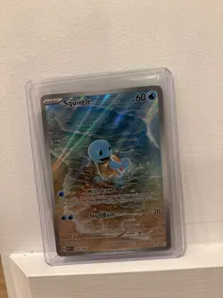 Pokemon Squirtle Illustration Rare Holo 170/165 Scarlet & Violet 151 60 HP - Image 3