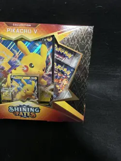 Pokemon NEW Factory Sealed 2021 Shining Fates Pikachu V Collection Box TCG - Image 3