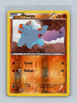Phanpy 71/135 Common Plasma Storm Pokemon Reverse Holo Lightly Played - Image 1