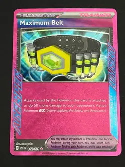 Maximum Belt 117/131 ACE SPEC Rare Prismatic Evolutions Near Mint - Image 1
