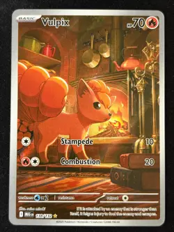 Pokemon TCG Mega Evolutions Vulpix 138/132 Illustration Rare NM - Image 1