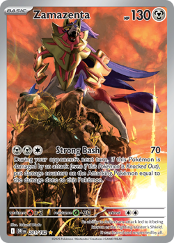 ZAMAZENTA 201/182 ILLUSTRATION RARE DESTINED RIVALS POKEMON NEAR MINT - Image 1
