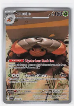 CRUSTLE 186/182 ILLUSTRATION RARE DESTINED RIVALS POKEMON NEAR MINT - Image 2