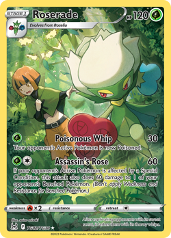 ROSERADE TG02/TG30 HOLO TRAINER GALLERY RARE LOST ORIGIN TRAINER GALLERY POKEMON - Image 1