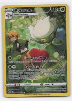 ROSERADE TG02/TG30 HOLO TRAINER GALLERY RARE LOST ORIGIN TRAINER GALLERY POKEMON - Image 2