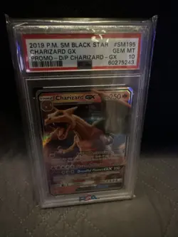 PSA 10 GEM MINT Charizard GX Black Star Promo 2019 Pokemon SM195 - Image 1