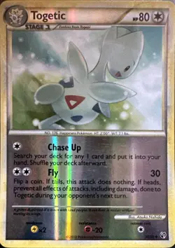 Togetic 39/90 Uncommon HGSS Undaunted Reverse Holo Lightly Played - Image 1