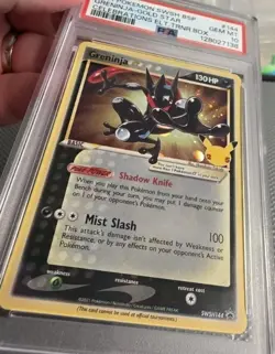 2021 Pokemon Celebrations Greninja Gold Star SWSH144 Promo Holo PSA 10 LOW POP!! - Image 5