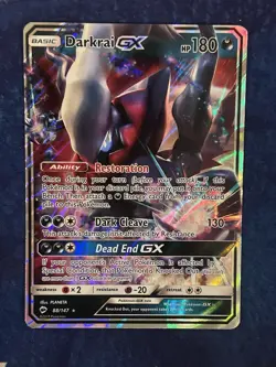 Pokemon Darkrai GX Ultra Rare # 88/147 - Burning Shadows - LP - Image 1