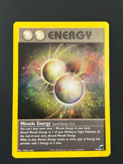 Pokemon TCG Miracle Energy Holo Unlimited 16/105 - LP - Neo Destiny - Image 1