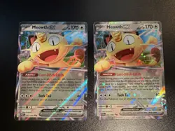 Meowth Ex 062/088 Lot Of 2 Double Rare Pokemon TCG Perfect Order. NM. Lot Of 2 - Image 1