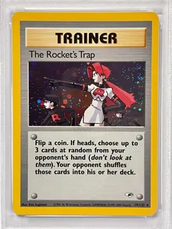 2000 Pokemon Gym Heroes The Rocket's Trap Holo #19 - PSA NM-MT 8!!!!! - Image 2