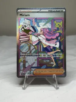 Pokemon TCG Miriam Trainer Full Art Holo Scarlet & Violet Base Set - Image 1