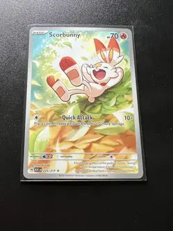 Nintendo Scorbunny Scarlet & Violet 225/217 Illustration Rare Holo English - Image 1