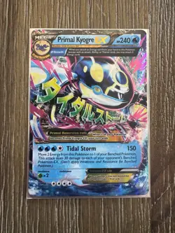MINT Pokemon Primal Kyogre EX Full Art Ultra Rare Holo 55/160 Primal Clash - Image 1