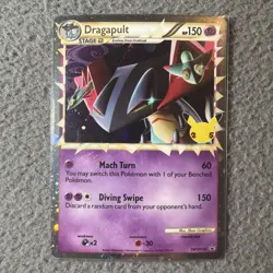 Pokemon TCG Dragapult Prime SWSH132 Black Star Promo Celebrations NM - Image 1