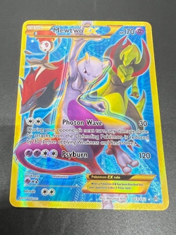 Pokemon Mewtwo EX Full Art Secret Rare Holo 163/162 Breakthrough 2015 - Image 3