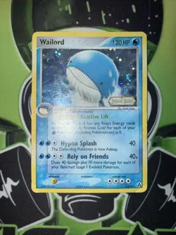 Pokemon TCG Wailord Reverse Holo Stamped Legend Maker 14/92 HP - Image 2