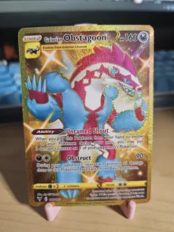 Galarian Obstagoon - 198/185 - Pokemon Vivid Voltage Sword Shield Secret Rare NM - Image 1