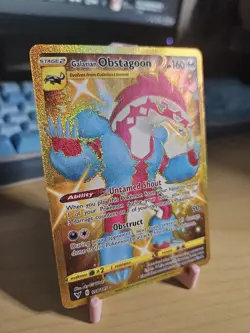Galarian Obstagoon - 198/185 - Pokemon Vivid Voltage Sword Shield Secret Rare NM - Image 2