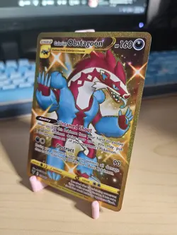 Galarian Obstagoon - 198/185 - Pokemon Vivid Voltage Sword Shield Secret Rare NM - Image 3
