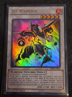 Yugioh Jet Warrior SDSE-EN041 Ultra Rare 1st Ed NM - Image 1