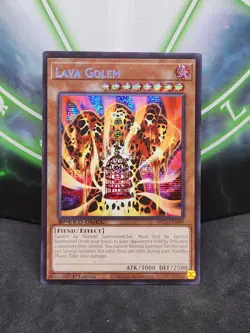 Yugioh Lava Golem SBC2-END09 Prismatic Secret Rare 1st Edition NM - Image 1